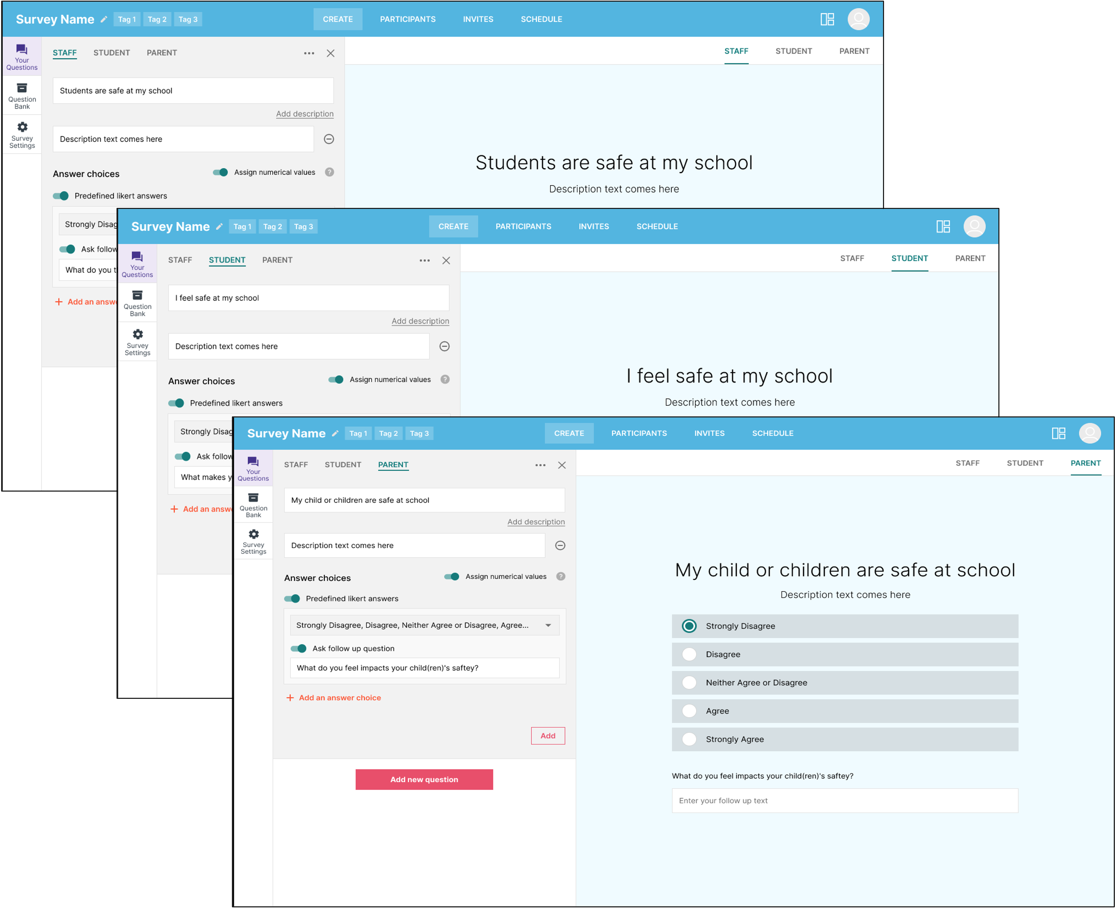 Staff Student Parent Survey