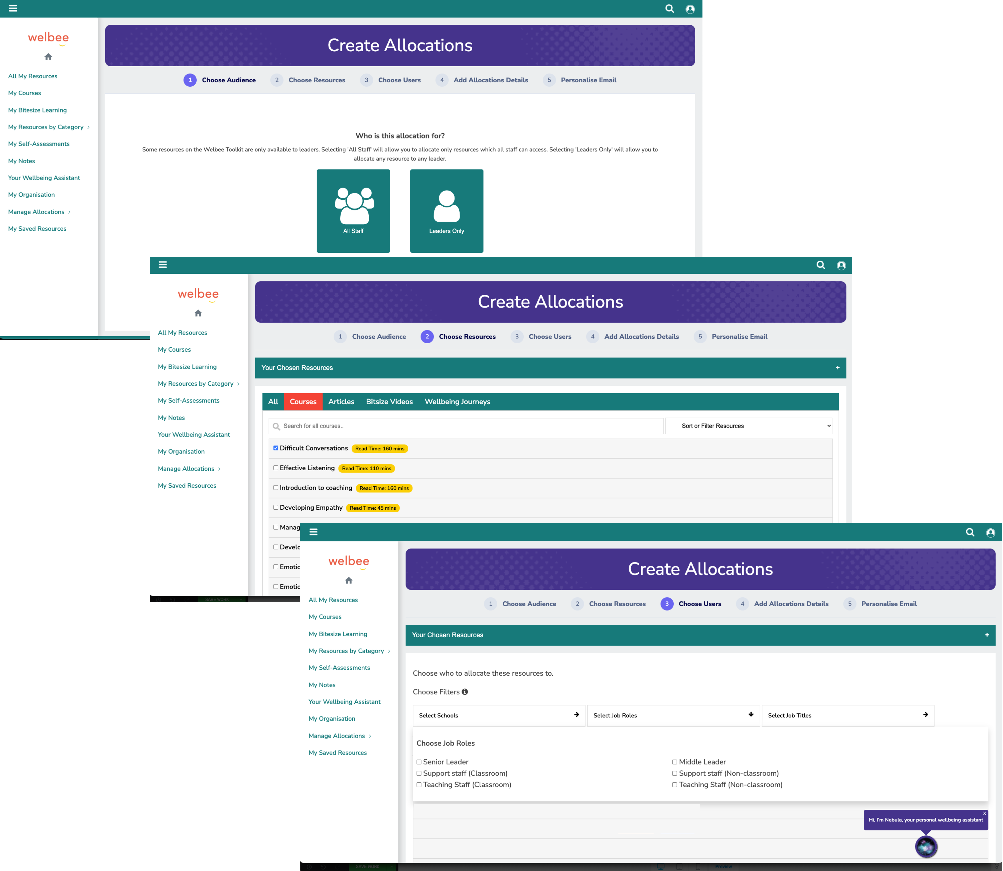 Image  showing how leaders can allocate staff for training.